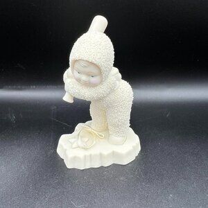 Vintage 1990s Department 56 Snowbabies “Batter Up” Figurine - 1999 Retired